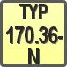 Piktogram - Typ: 170.36-N